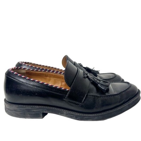 Gucci Shoes - Gucci Black Leather Tassel Loafers
